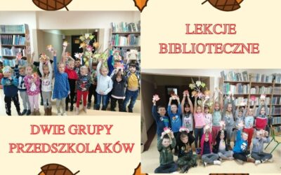 Lekcje biblioteczne z przedszkolakami.