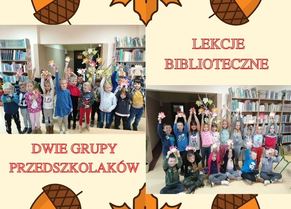 Lekcje biblioteczne z przedszkolakami.