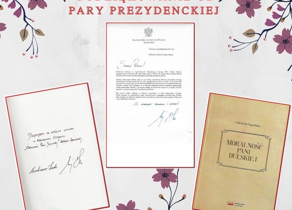Podziękowania Prezydenta za udział w Narodowym Czytaniu 2021.