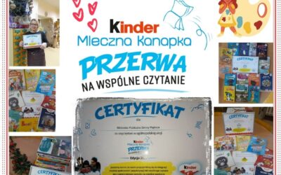 „Kinder mleczna kanapka – Przerwa na wspólne czytanie”
