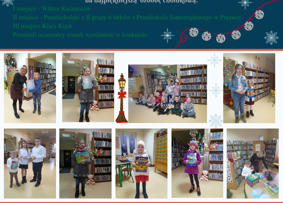 Laureaci I edycji konkursu Bożonarodzeniowego.