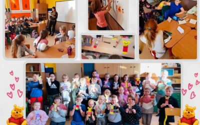 Lekcja biblioteczna w ramach Międzynarodowego Dnia Kubusia Puchatka