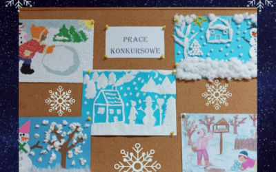 Konkurs plastyczny,, Białe szaleństwo na kartkach”