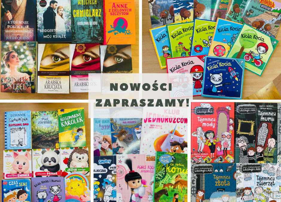 Nowości książkowe zakupione w ramach akcji „Spełniamy książkowe marzenia”