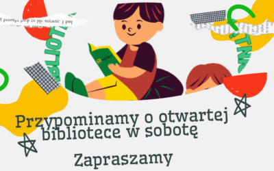Biblioteka czynna w sobotę.