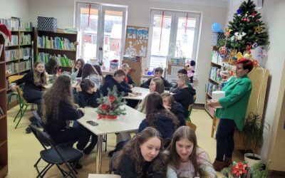 Warsztaty bożonarodzeniowe z klasą VIII B.