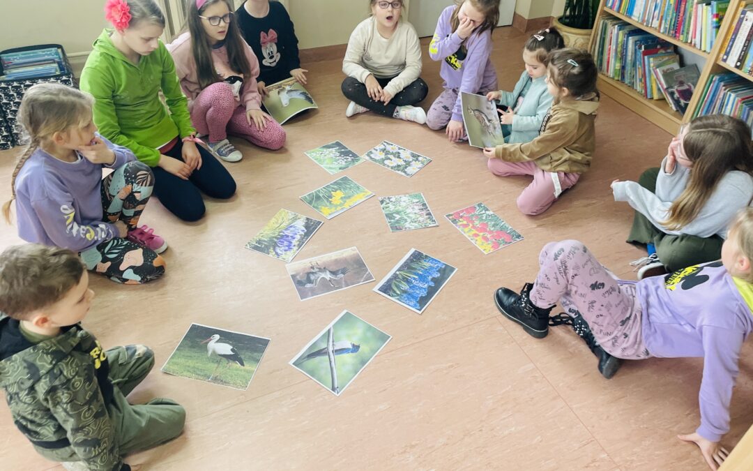 Wiosenne zajęcia w Bibliotece.