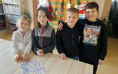 Pierwszy dzień ferii w bibliotece.