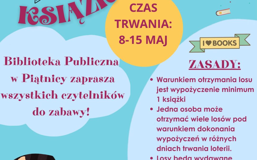 Loteria książkowa – „Biblioteka. Lubię tu być!”