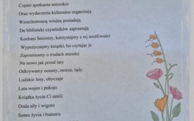 Wiersz o bibliotece napisany przez Naszą czytelniczkę.