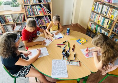 Biblioteka na kocyku