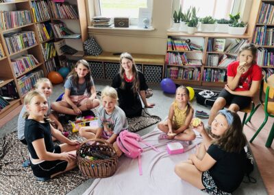 Biblioteka na kocyku