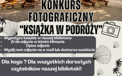 Wakacyjny konkurs fotograficzny „Książka w podróży”