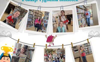 Zwycięzcy loterii w Tygodniu Bibliotek.