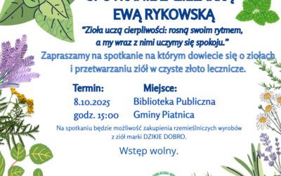 Spotkanie z zielarką – Ewą Rykowską