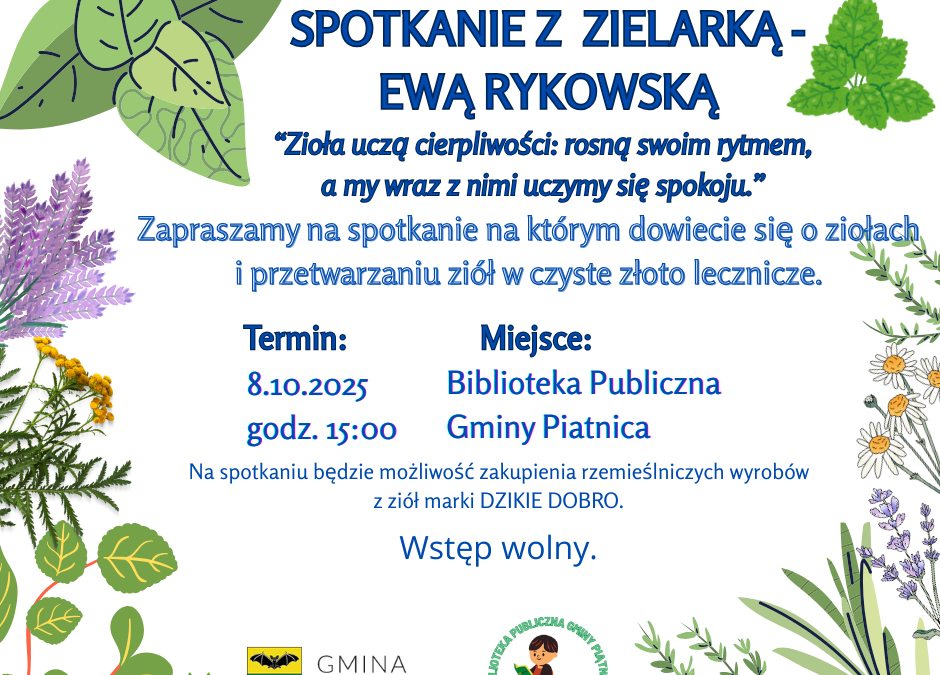 Spotkanie z zielarką – Ewą Rykowską