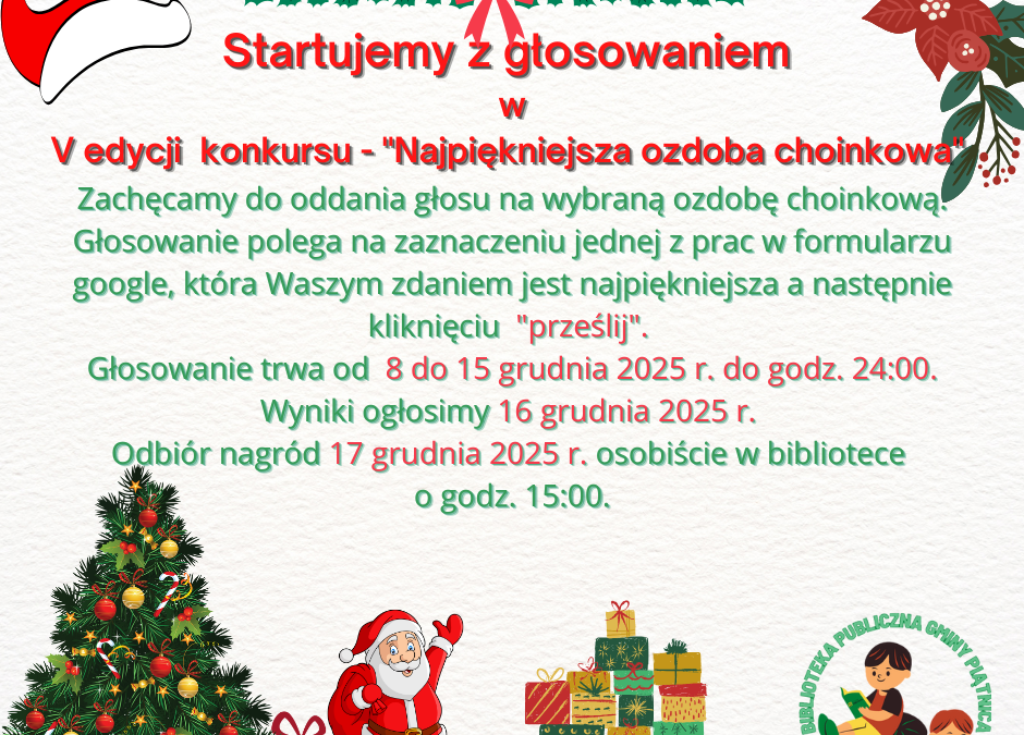 Startujemy z głosowaniem.