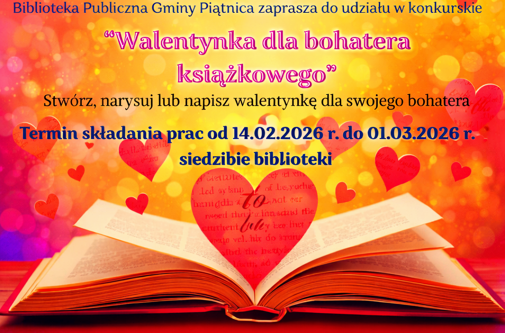 Walentynka dla bohatera książkowego