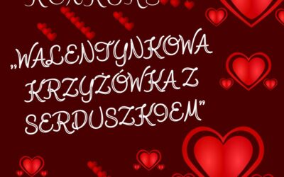 Konkurs – Walentynkowa krzyżówka z serduszkiem.