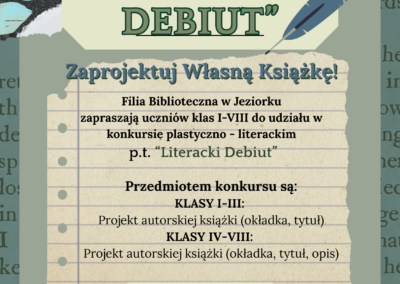 Konkurs "Literacki Debiut"